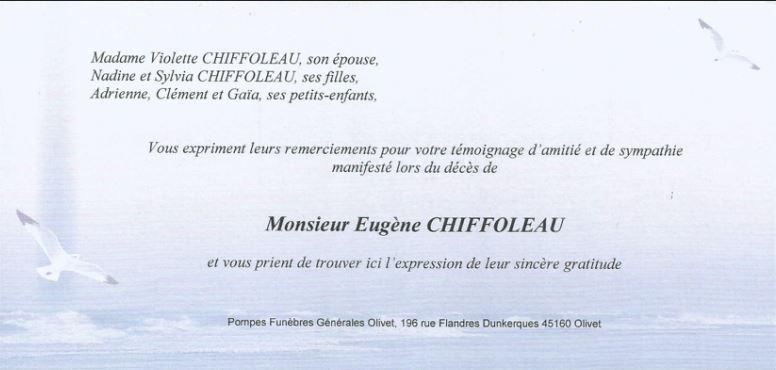 Remerciements famille chiffoleau 1